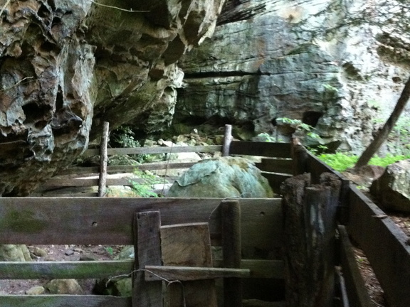 Cliffside pen at Litton Farm, Big South Fork - 35